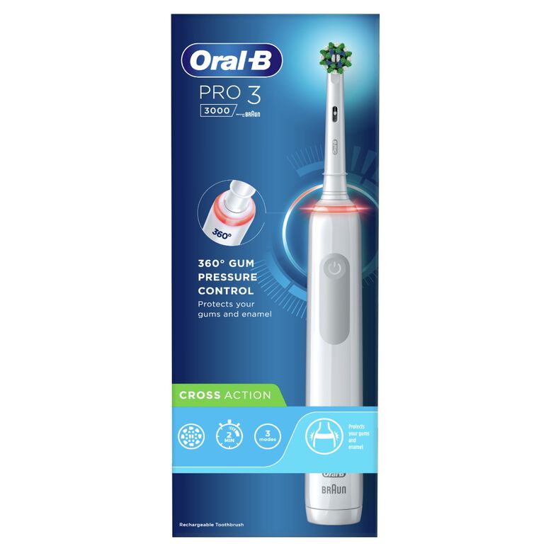 Pro 3 3000 Cross Action Toothbrush, , hi-res